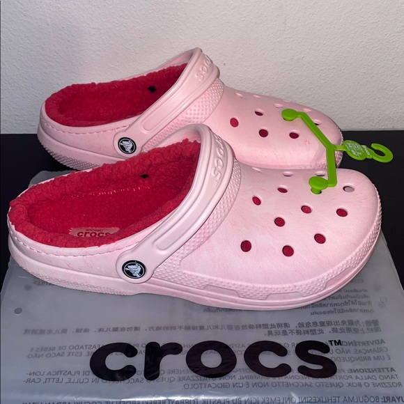 CROCS Classic Watercolor Marbled Lined Clog - Picture 4 of 11